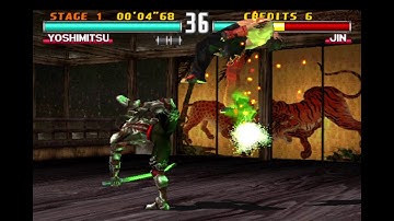 yoshimitsu With Xiaoyu  Moves Gameplay - Tekken 3 (Arcade Version)