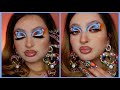 Colourful Makeup step by step Inspired by @AngelicaMistral using  bperfect sceptre palette