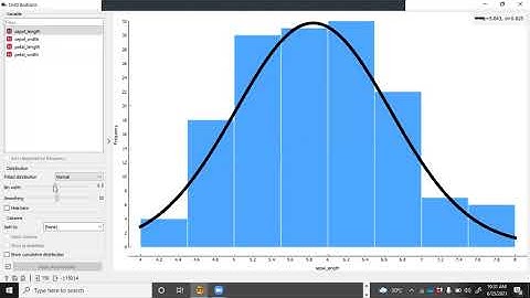 Statistic descriptive using Orange