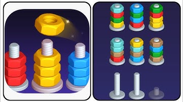 Nut Sort-Color Puzzle Game Level 15 Walkthrough