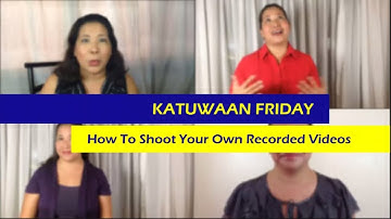VA Tip of the Day - How to Shoot Your Own Recorded Videos