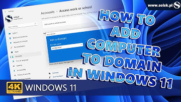 How to add computer to domain in Windows 11.