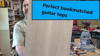 Perfect bookmatched guitar tops