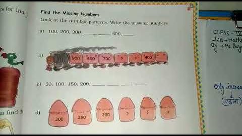 By PRIYANKA KALA NCERT, Class 3, MATHS Topic- Missing Numbers (Fun with Give and Take.)