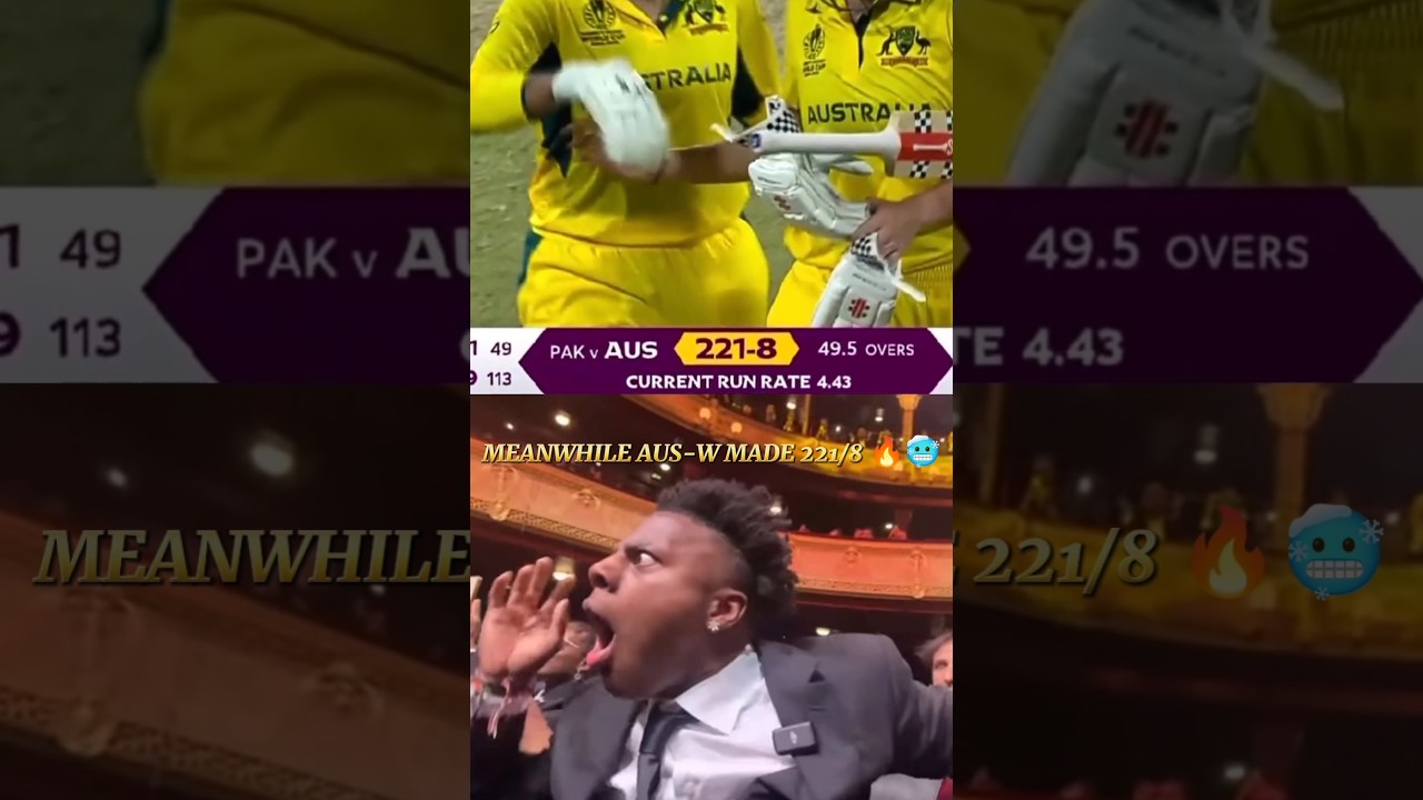 AUS-W VS PAK-W WORLD CUP MATCH HIGHLIGHTS 🔥🥶 