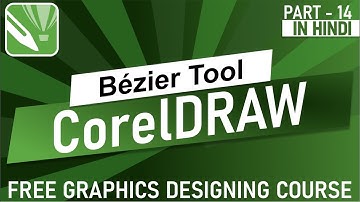 how to use Bezier tool in Corel draw | Bezier tool tutorial in Hindi | post making in core draw x7