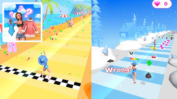 Dress and Run 🎀  🏃🏼‍♀️ All Levels Gameplay Android, IOS