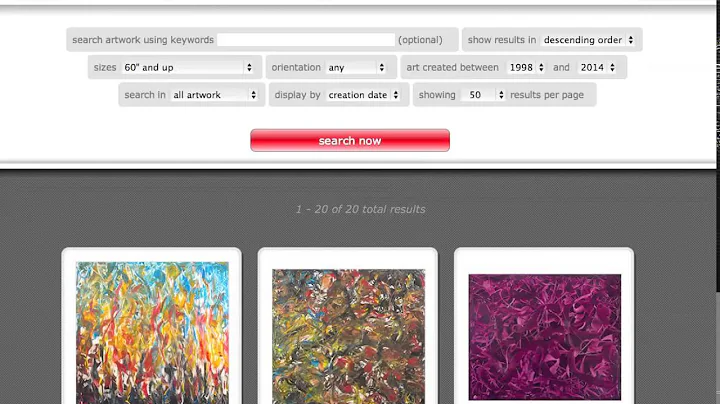 Website for Artist, Clarence Bowman