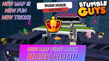 Stumble Guy‪s‬ New Map Rush Hour Gameplay Walkthrough 👑New Map Victory Moment 👑 PC Steam Version 🎮