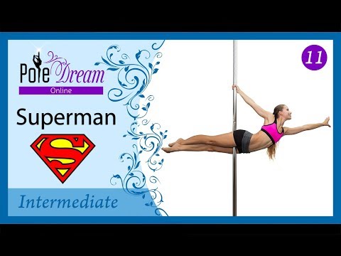 11 - Superman pole dance move - Pole dance lesson