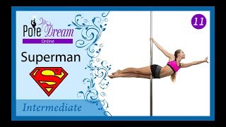 11 - Superman pole dance move - Pole dance lesson