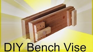 DIY Table Saw Workstation Part 4 - Moxen Style Twn Screw Vise http://www.simplyeasydiy.com Bench vises come in handy in the work shop. However, you have to have the right one for your