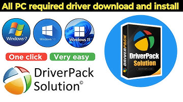 How to use Driver pack solution software in hindi || All pc required driver download in one click