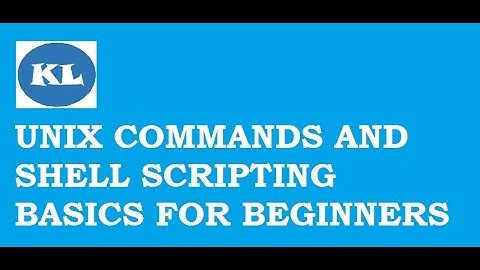 Unix commands and shell scripting for Beginners.