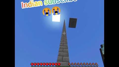 MLG with powder snow bucket and Slime in Minecraft // 200 block hight😎 // Yogesh Hindustani Gamer