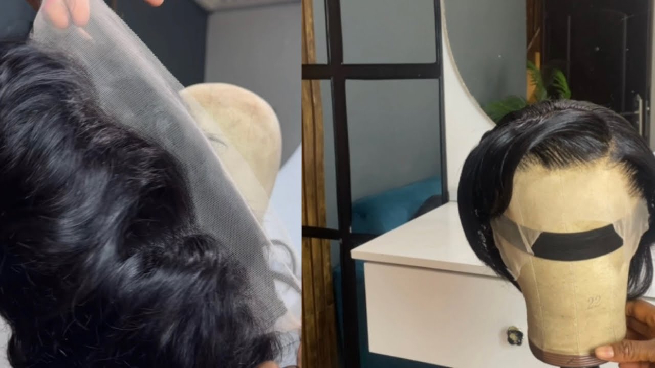 Customization of pixie cut frontal wig