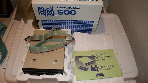 Vintage BAL 500 half-height floppy disk drive working on Apple 2 with Pascal