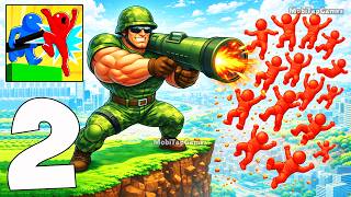 ⚡ Push'em All - Gameplay Walkthrough Part 2 - Push All Enemies Off the Platform (iOS, Android) screenshot 5