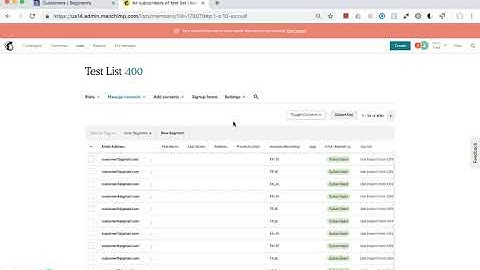 Suppress Users MailChimp | Segments