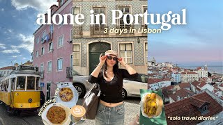 SOLO TRAVEL VLOG | alone in Portugal, exploring Lisbon, best things to do + eat 🇵🇹🌸 screenshot 4