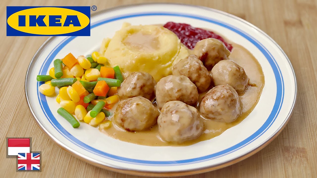 Resep BAKSO SAPI ALA IKEA: Lengkap Dengan Saus Gravy & Mashed Potato! [Swedish Meatballs]