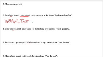 VB Writing Code Worksheet #1