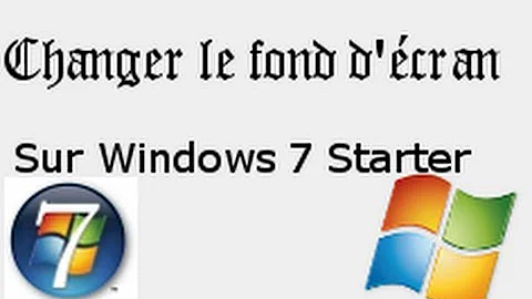 Comment changer le fond d'écran sur Windows 7 Starter ?