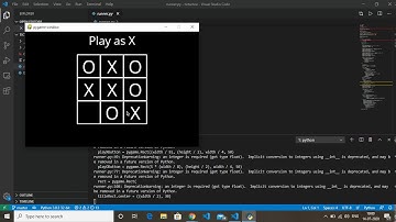 CS50 AI tictactoe demonstration video