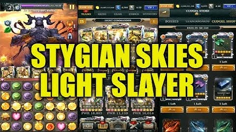 Legendary Game Of Heroes: Stygian Skies Event Gameplay/Team Testing (Light Slayer)