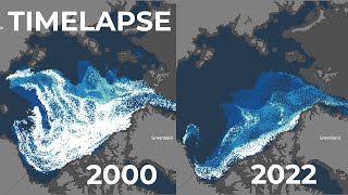 Arctic Sea Ice Melting Over the Years | 2000-2022 Time-lapse