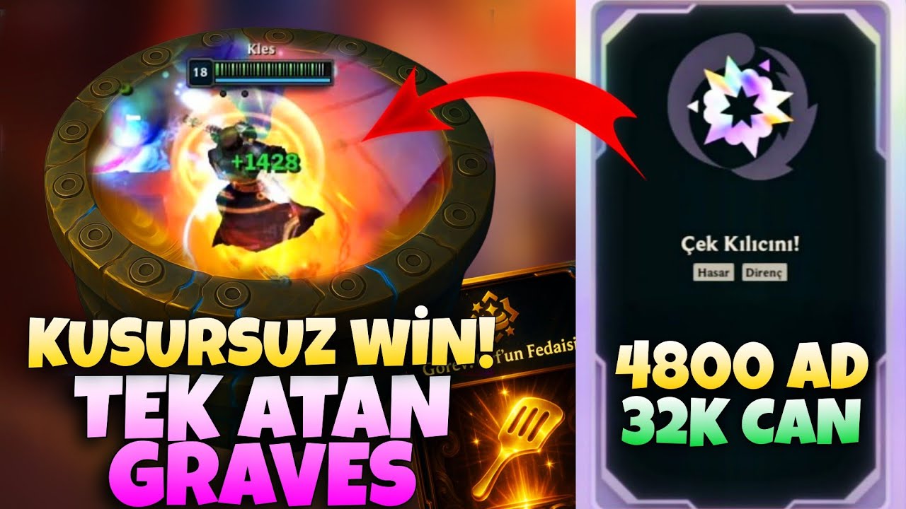 4800 AD 32K CAN TEK ATAN GRAVES (REKOR) - LOL ARENA MODU