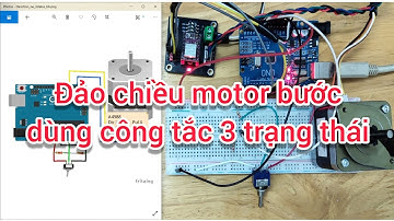 Đảo chiều motor bước, dừng motor bằng công tắc 3 trạng thái | Control stepper motor by on-off-on SW
