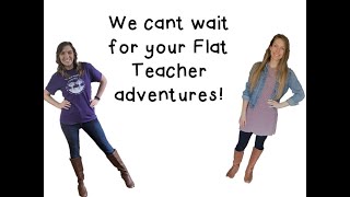 Flat Teacher Project! with Ms. Rachel and Ms. Becca
