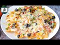 1 Minute Loaded Cheesy Nachos Recipe | Easy Vegetable Nachos by Marinated Goodness