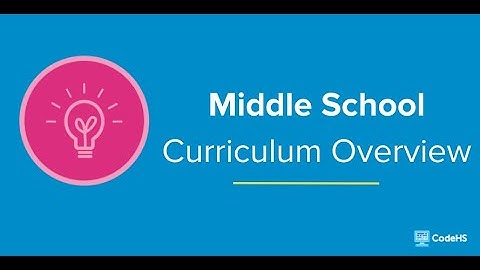CodeHS Webinar: Middle School Courses