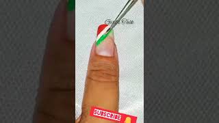 Independence day nailart ??| Indian flag nailart for Independence day shorts republicday viral