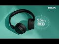 Бездротові накладні навушники Philips On-ear TAH4209 (black)