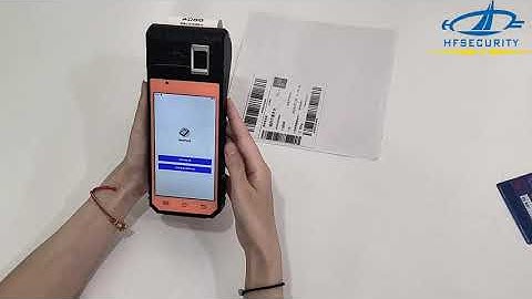 FP09 Biometric Handheld POS Terminal Demo Test
