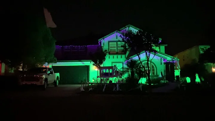 Halloween Light Show 2021 - MJ Thriller - Barrickm...