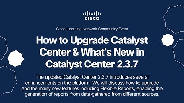 How to Upgrade Catalyst Center & What