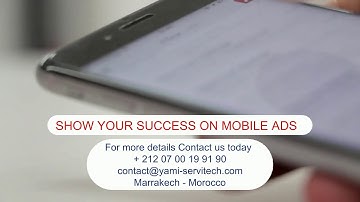 Yami Servitech web digital agency - campaign Mobile Ads on Google  - Marrakech - Morocco