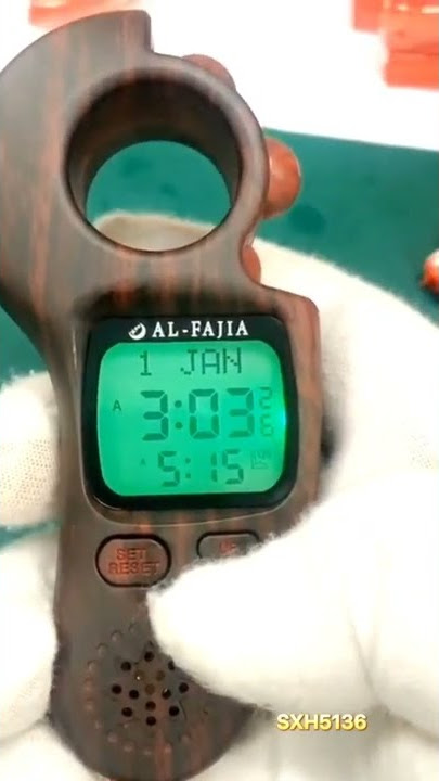 AL-FAJIA Tasbih Counter Islamic Prayer Time and Azhan Sound Reminder Digital Tasbih Counter #shorts