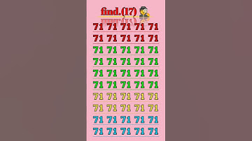 Find the 17 number #puzzle #maths #riddles #iqtest #puzzlegame #दम #canyousolve #facts #canyouansw