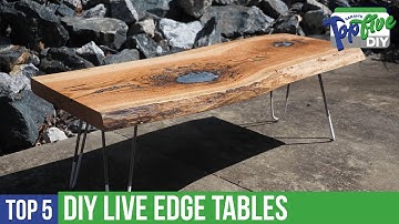 Top 5 DIY Live Edge Tables! The Best Maker Videos For Your Next Project!