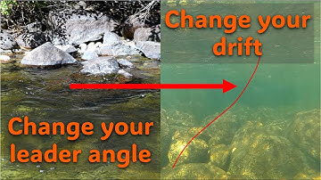How changing leader angles changes your Euro nymphing drift