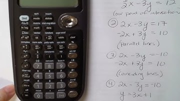 TI 36X Pro - Solve  Linear systems