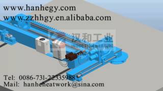 induction  heating bending by machine tool lifting
