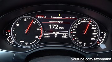 2017 Audi A6 Avant 3.0 TDI quattro S tronic 272 HP 0-100 km/h & 0-100 mphAcceleration