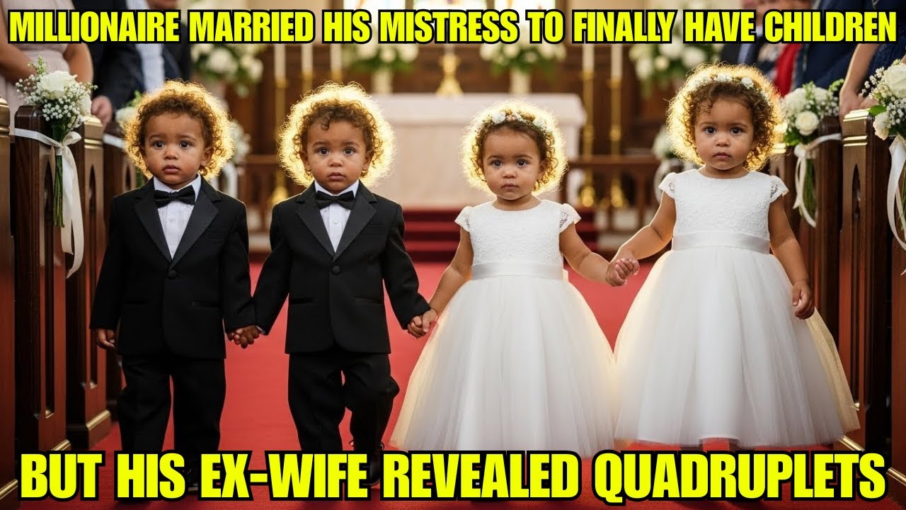 Millionaire Married His Mistress to Finally Have Children, but His Ex-Wife Revealed Quadruplets