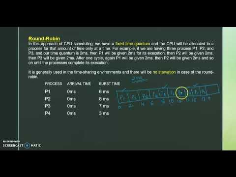Round Robin CPU Scheduling Algorithm - YouTube